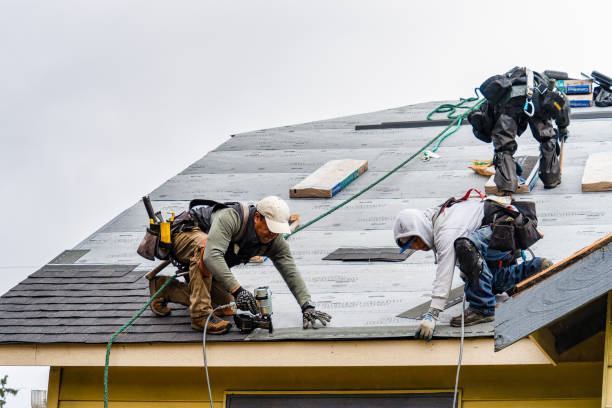 Professional Roofing technician working in Zaleski, OH